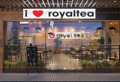 Thiết kế quán trà sữa Royaltea- Anh Nam, Vũng Tàu